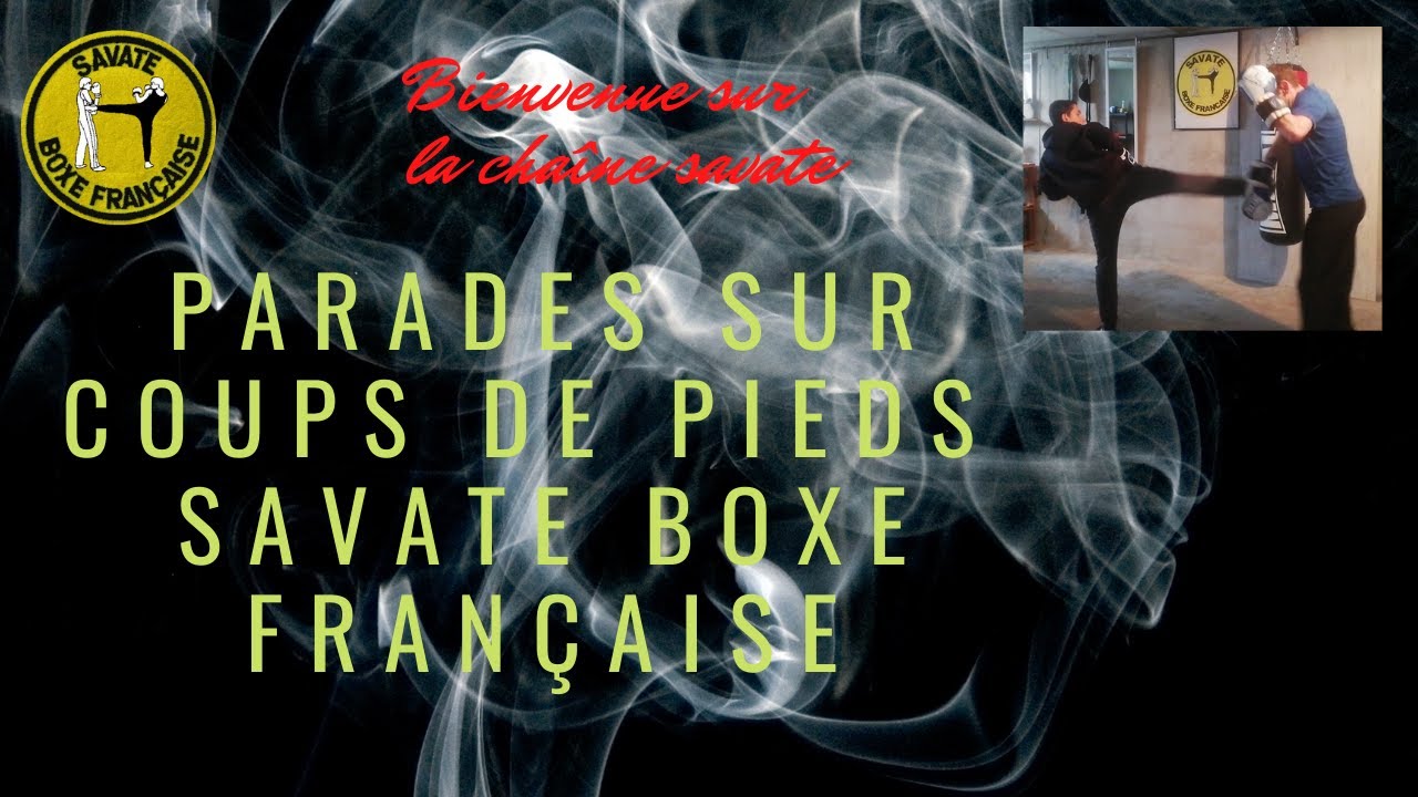 Parades sur coups de pieds (savate boxe française)