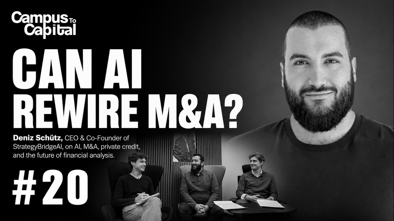 #20 Deniz Schütz – CEO & Co-Founder of StrategyBridgeAI on AI in M&A & Private Markets