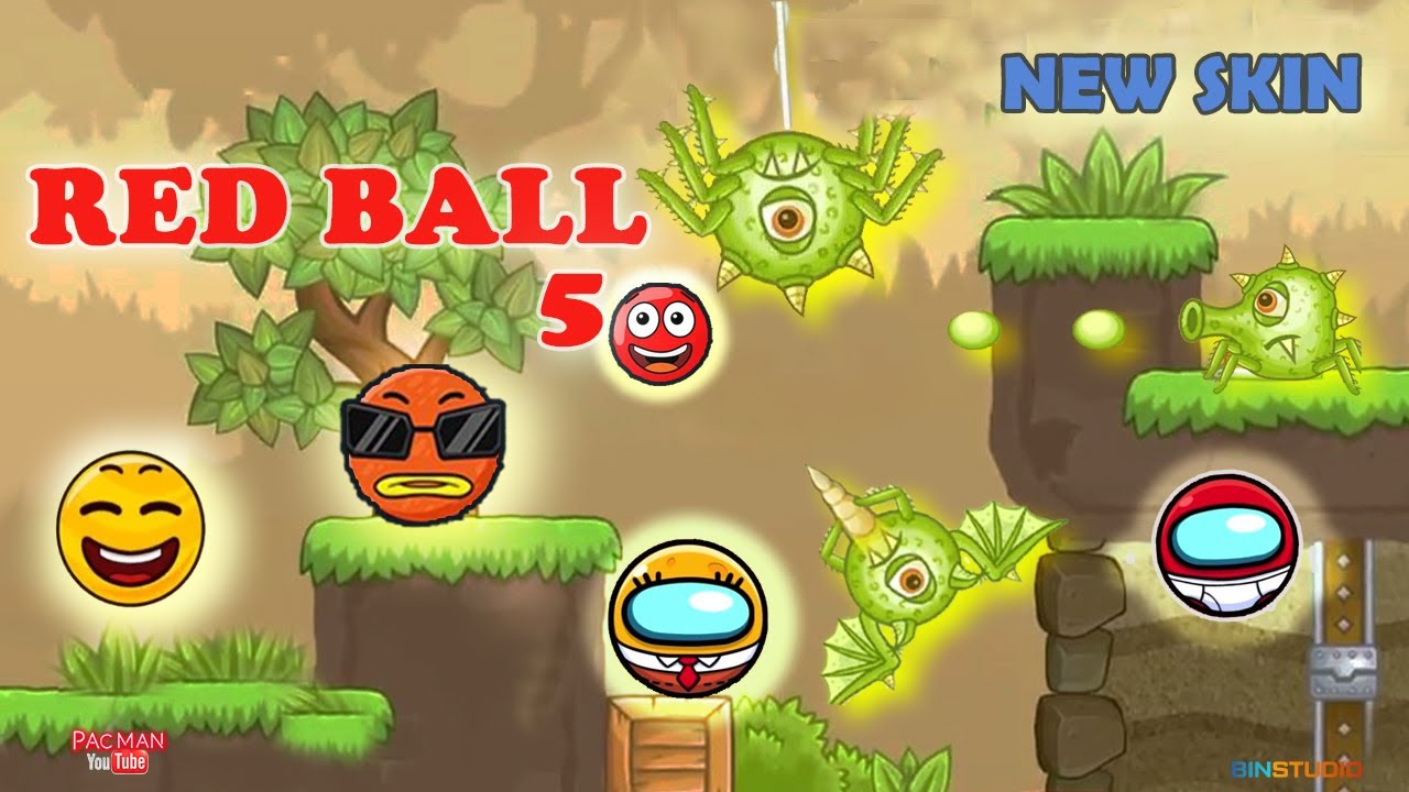 Red Ball 5 -  Bounce Ball New Skin (Levels 1 to 30)