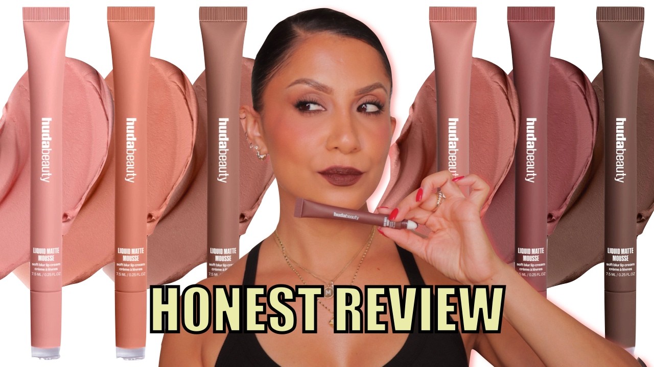 Huda Beauty Soft Blur Lip Cream Swatches & Review!