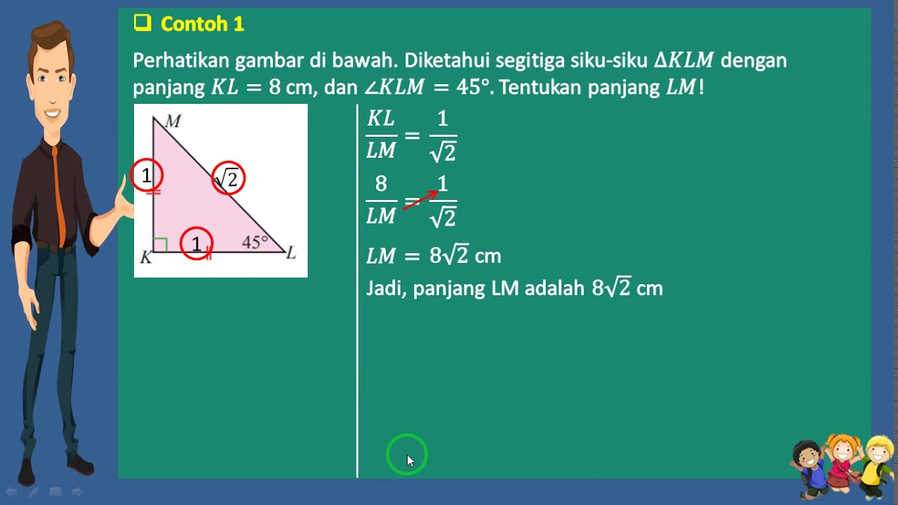 Teorema Pythagoras Materi SMP/MTs Kelas 8 (5)  Segitiga Istimewa