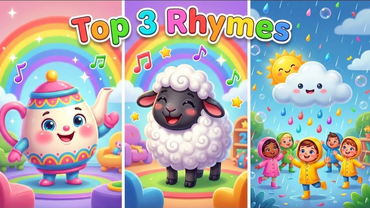 Nursery Rhymes Mega Collection 🎶 3 Back to Back Kids Songs | Learning Videos for Toddlers