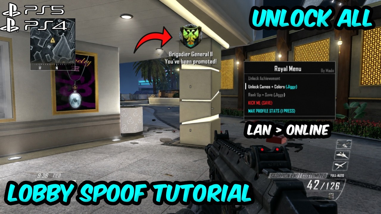 Гайд по Unlock All и спуфу лобби в Black Ops 2 | Мод-меню для BO2 на PS4/PS5