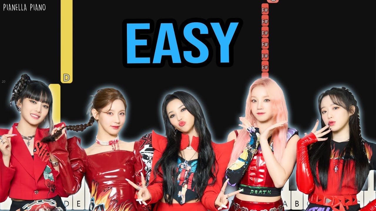 (G)I-DLE - Super Lady | EASY Piano Tutorial by Pianella Piano