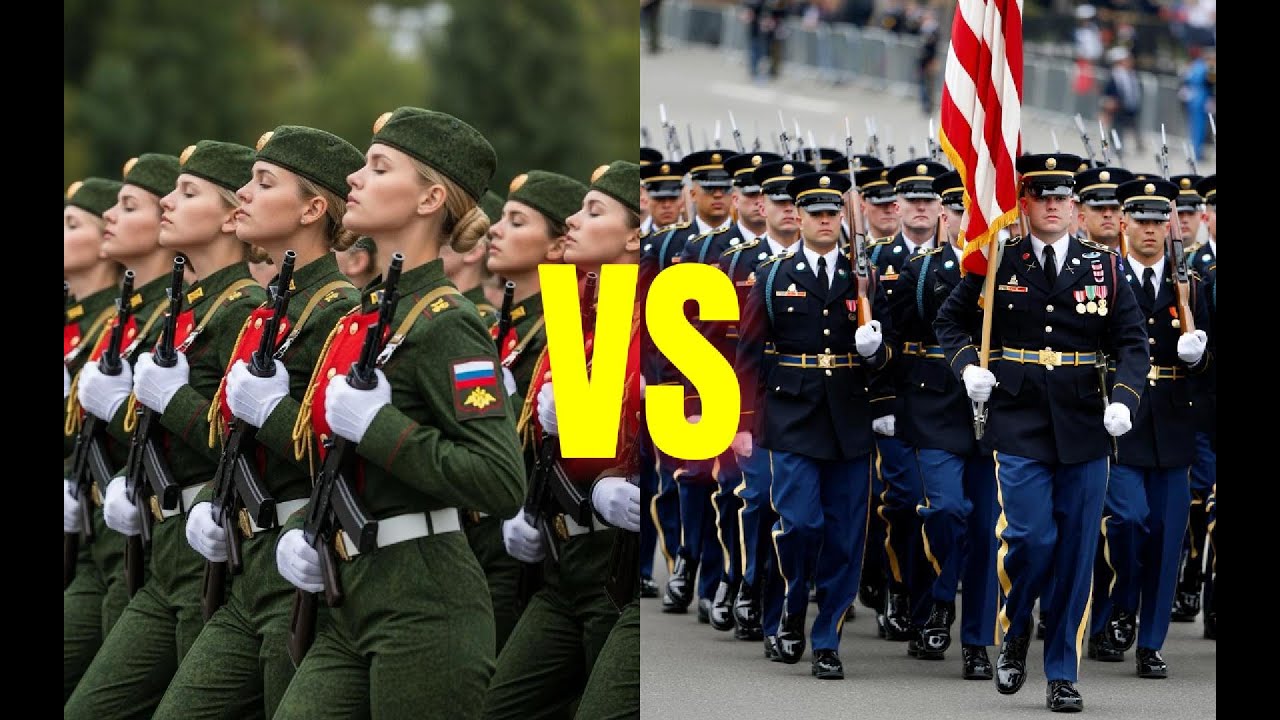 R&Uacute;SSIA vs EUA - Compara&ccedil;&atilde;o de Desfiles Militares (2025) | Marchando com Orgulho