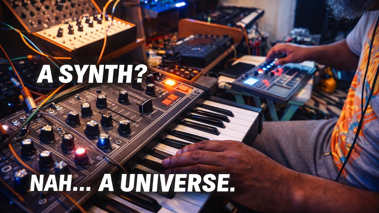 Most People See a Synth… I See a Universe | Moog Matriarch Processing Electribe 2 Drums