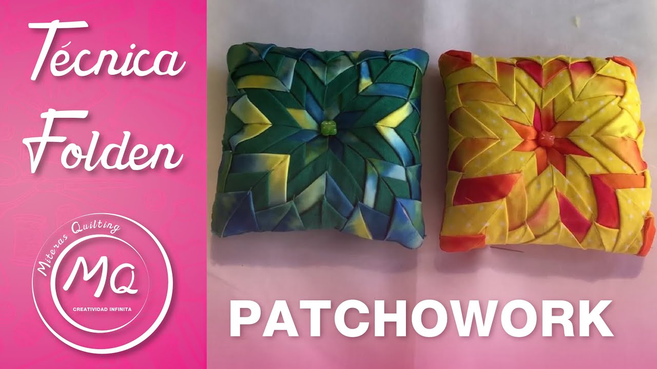 📏✂️ Patchwork  Técnica Folden: Triángulos doblados 🔺🔻📏