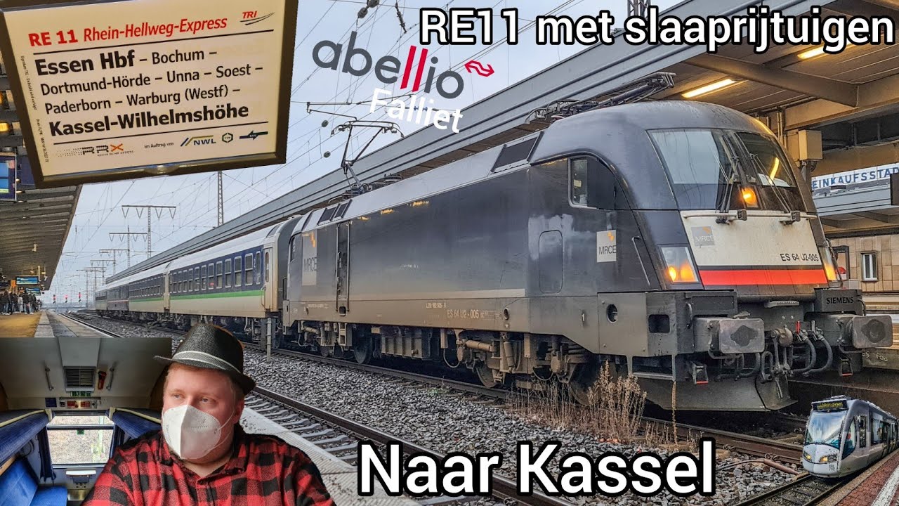 Met EX-SLAAPRIJTUIGEN als STOPTREIN naar KASSEL | Abellio NRW Failliet VLOG