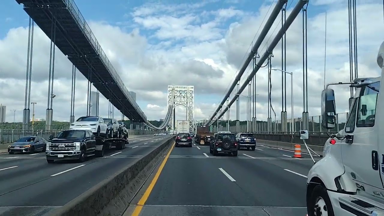 Crossing the George Washington bridge from NY to NJ, Julio/3/2025