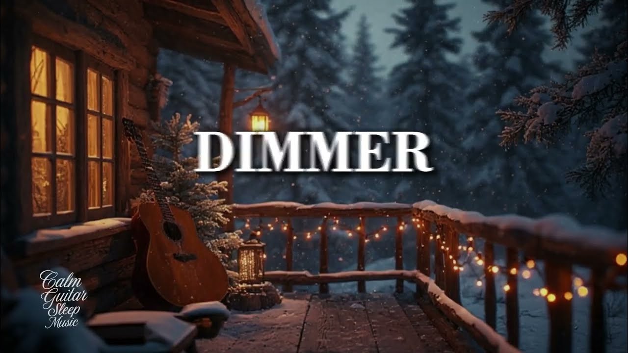 Peaceful Winter Acoustic Guitar ~ Outdoor Calm Night Music for Deep Sleep & Gentle Relaxation