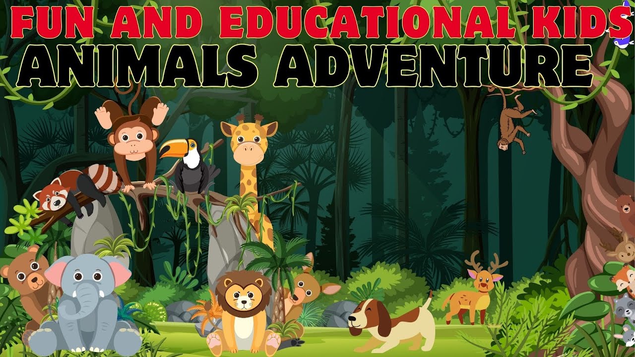 Fun Play And Educational Kids Animals Adventure! With WackyWonderKids Animated Cartoons Fun For Kids