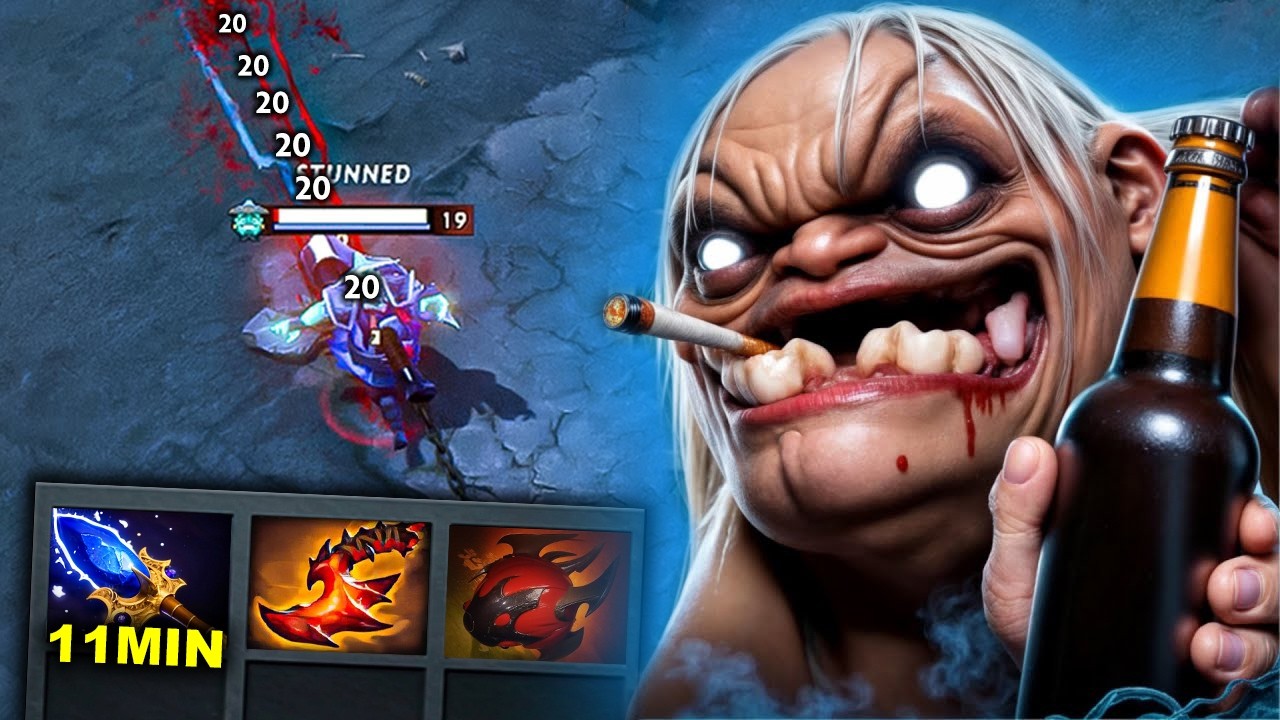 11 минут Aghanim Pudge🔥🔥36 убийств, сокрушительный Blink + Heart Rampage Dota 2🔥