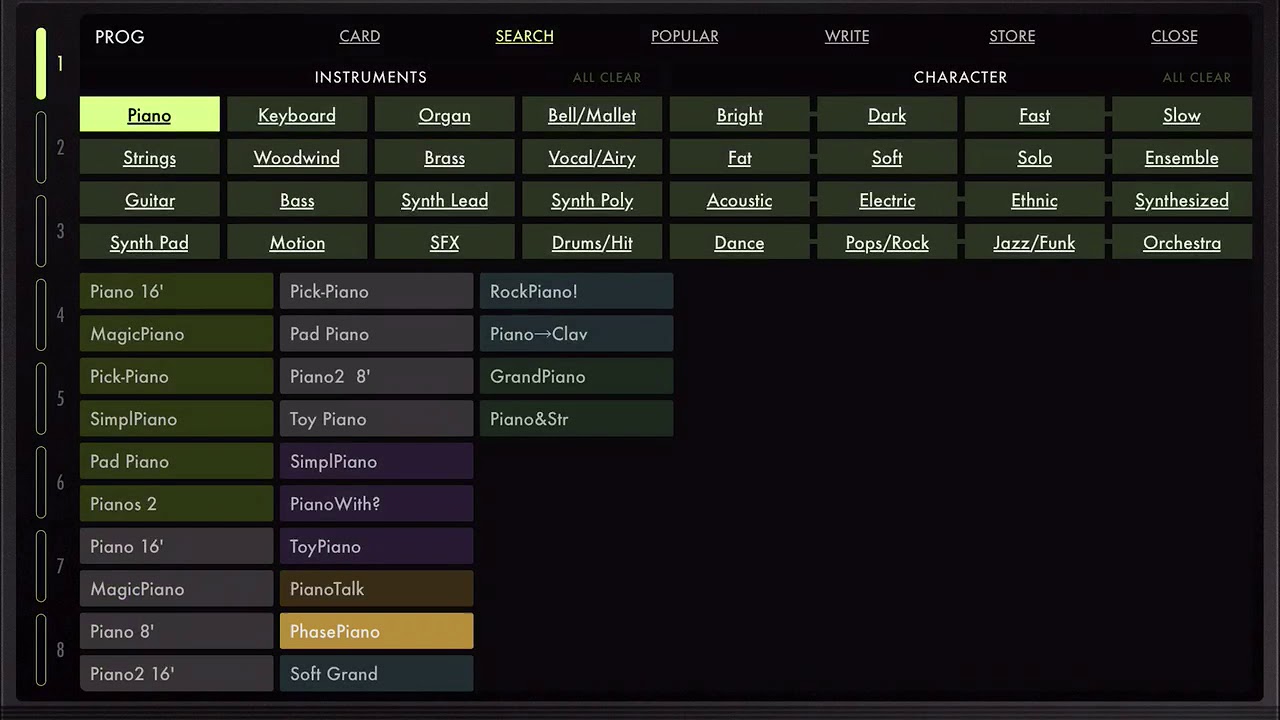Demo Pianos app Korg iM1 (iPad5 - Zé Osório)