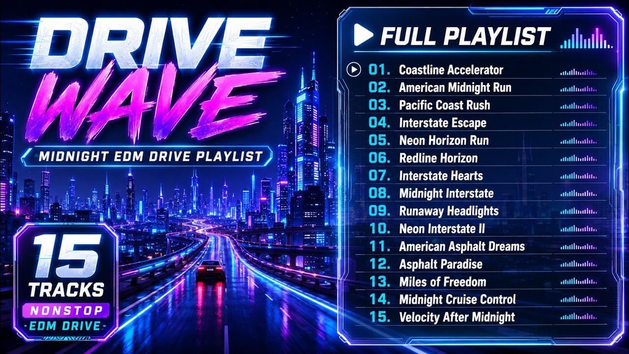 Night Drive EDM Mix 2026 🌃 Best Driving Music | Midnight Highway, Pacific Coast & Neon Beats