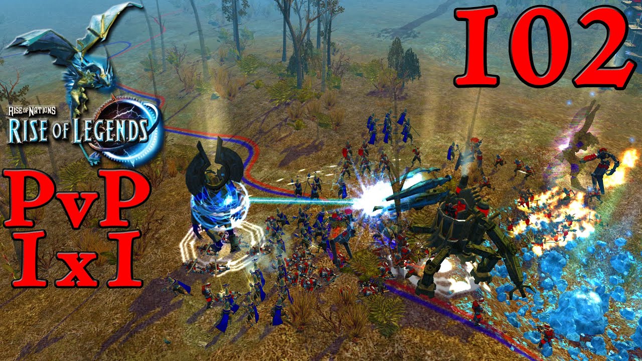 Классическая быстрая дуэль полууниверсальных игроков. Rise of Nations: Rise of Legends. Обзор 102