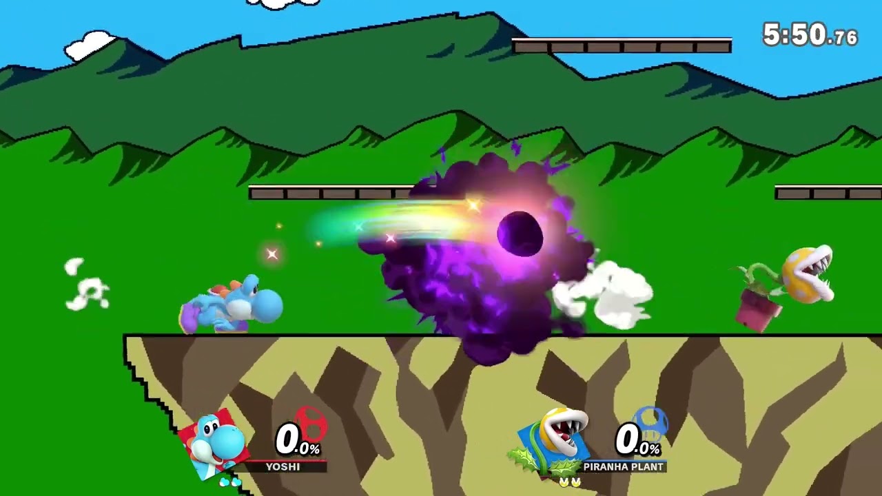 Super Smash Bros Ultimate - SantaClauss (Yoshi) vs Elite Smash (Piranha Plant)  - Raw footage