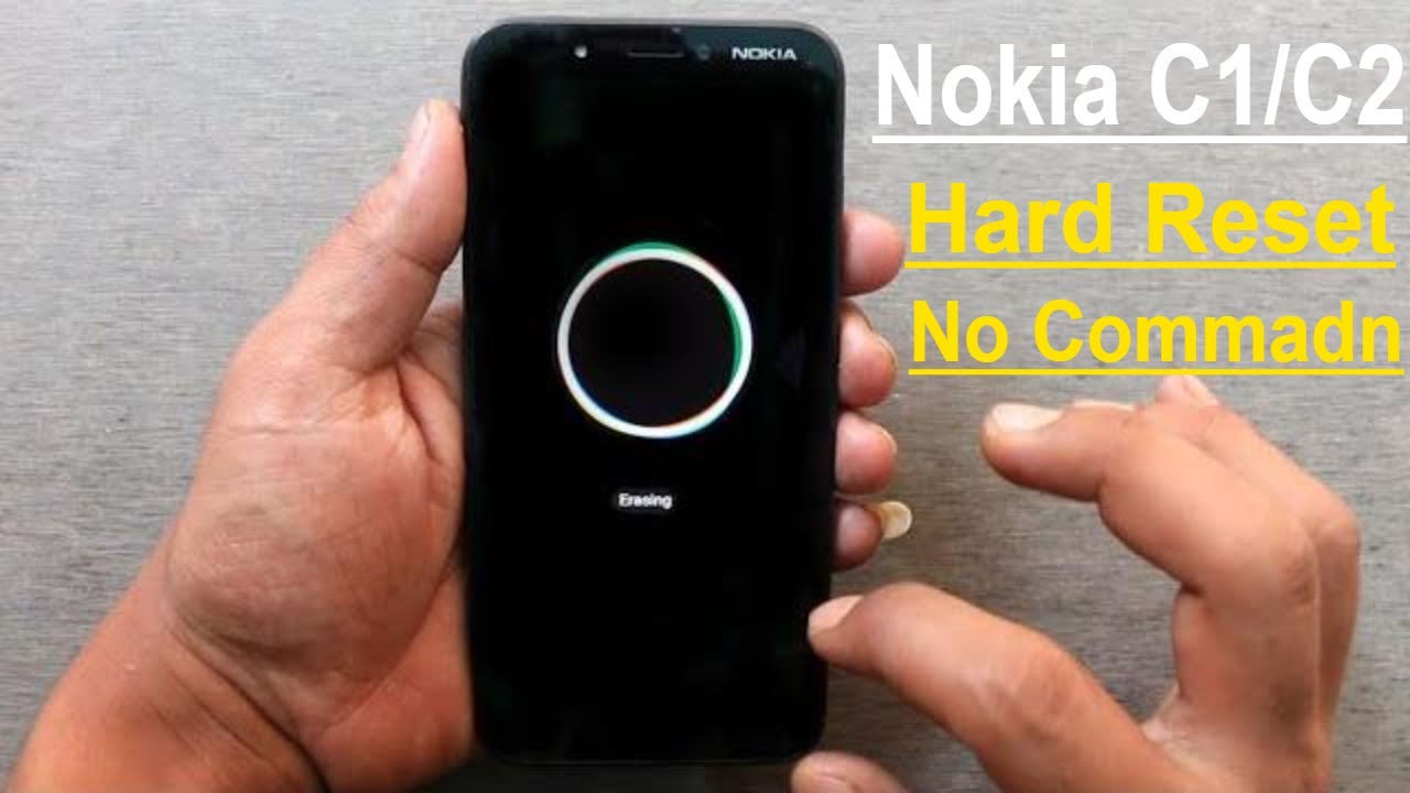Nokia C1/C2 Hard Reset & Frp Bypass Lock Without Box 2021 Format Screen Lock Nokia Ta-1165/Ta-1204