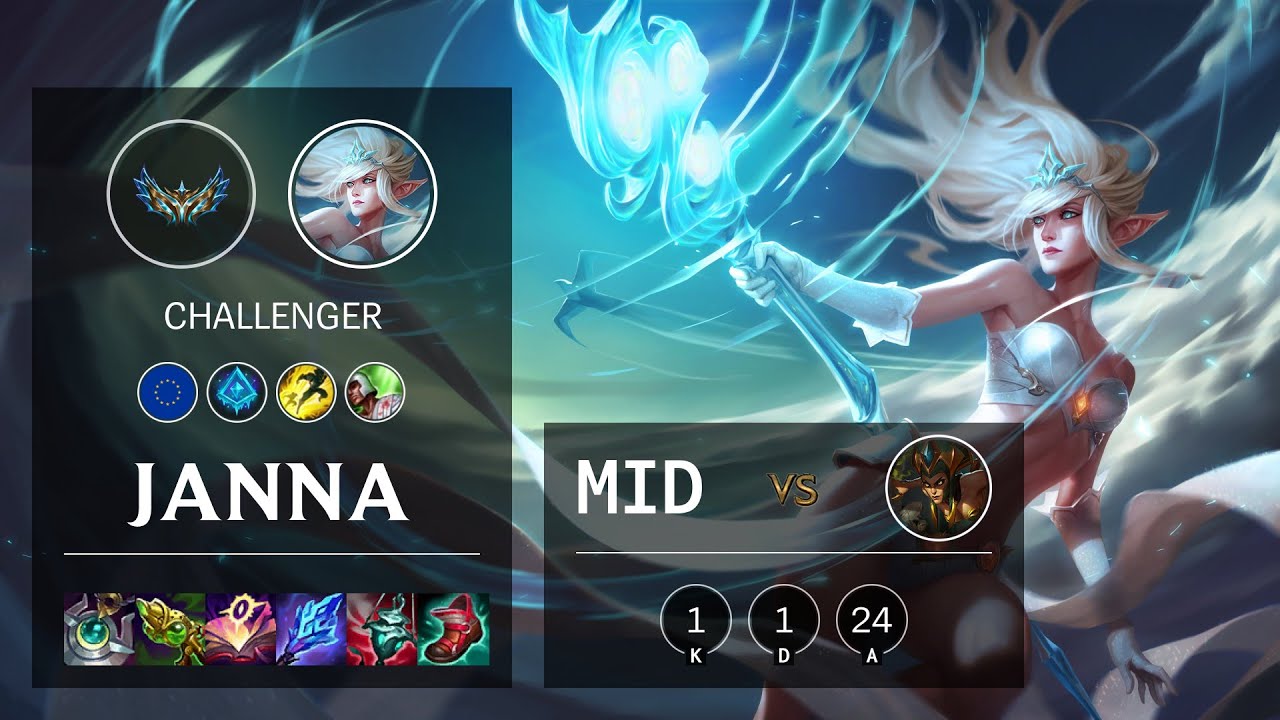 Janna Mid vs Cassiopeia - EUW Challenger Patch 12.2