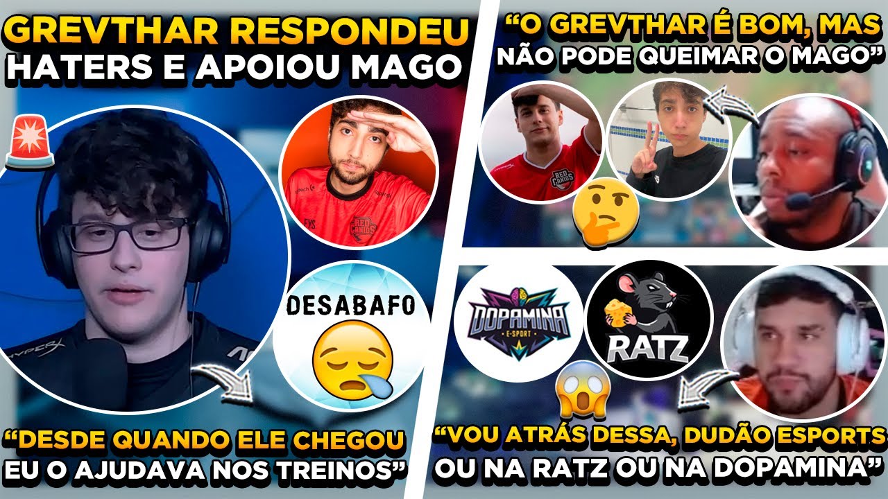 URGENTE ! GREVTHAR DESABAFA AP&Oacute;S ONDA DE HATERS ! DUDS COMPRAR&Aacute; TIMES ? COACH FX DEFENDE MAGO e GREV