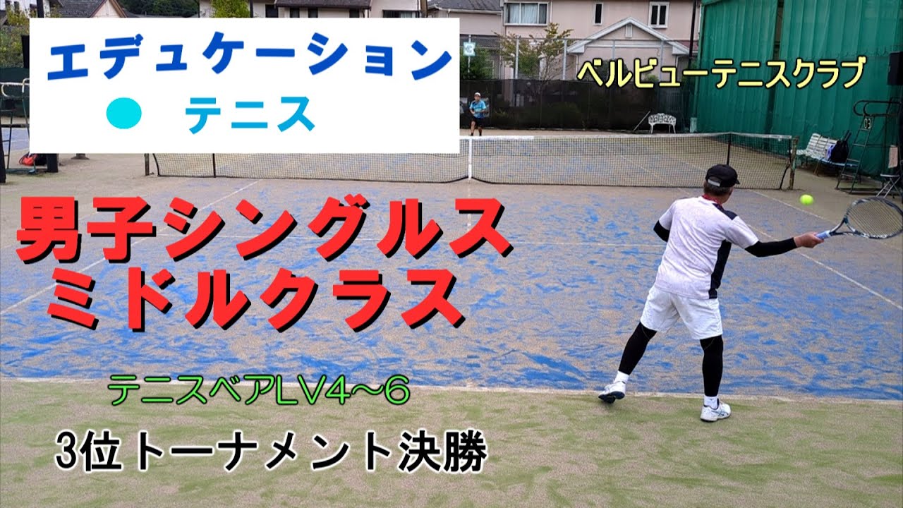 エデュケーション 男子シングルスミドルクラス 3位トーナメント決勝 2025年10月5日 ベルビューテニスクラブ