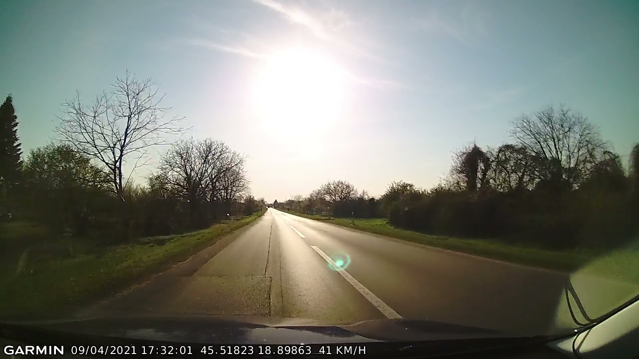 DRIVE #1487: Dalj-Nemetin-Osijek (Croatia) (timelapse 4x) *Read Description*