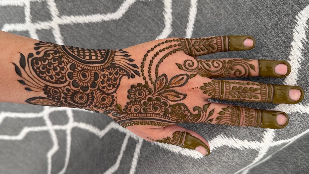 Simple Back Hand Mehndi Design | Easy Henna Tutorial Step by Step | Beginner Friendly Mehndi