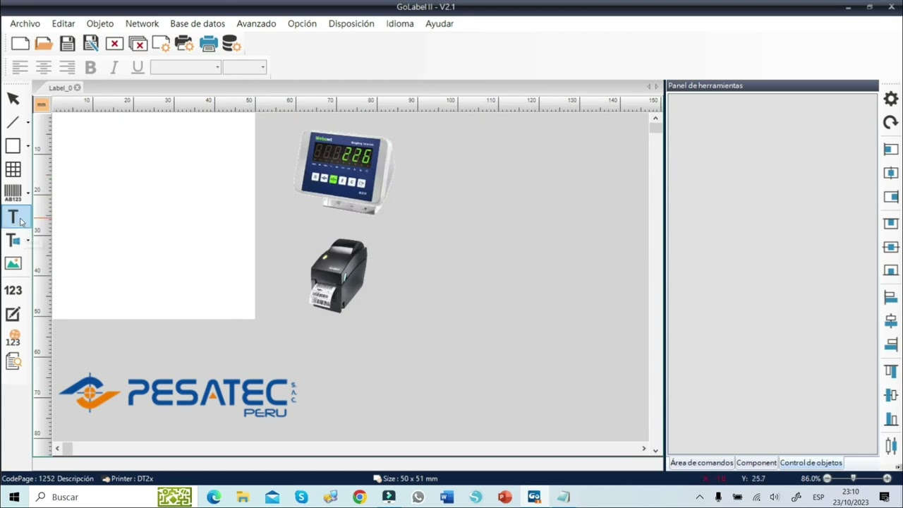 Configuración de impresora Godex con Indicador de Peso ID226