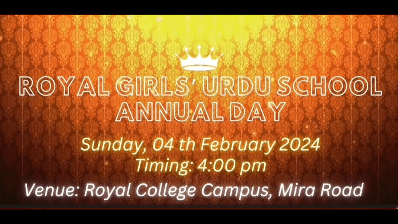 Yousuf F. Zaveri Girls Urdu School, Annual Day 2023-24 :  Part 1