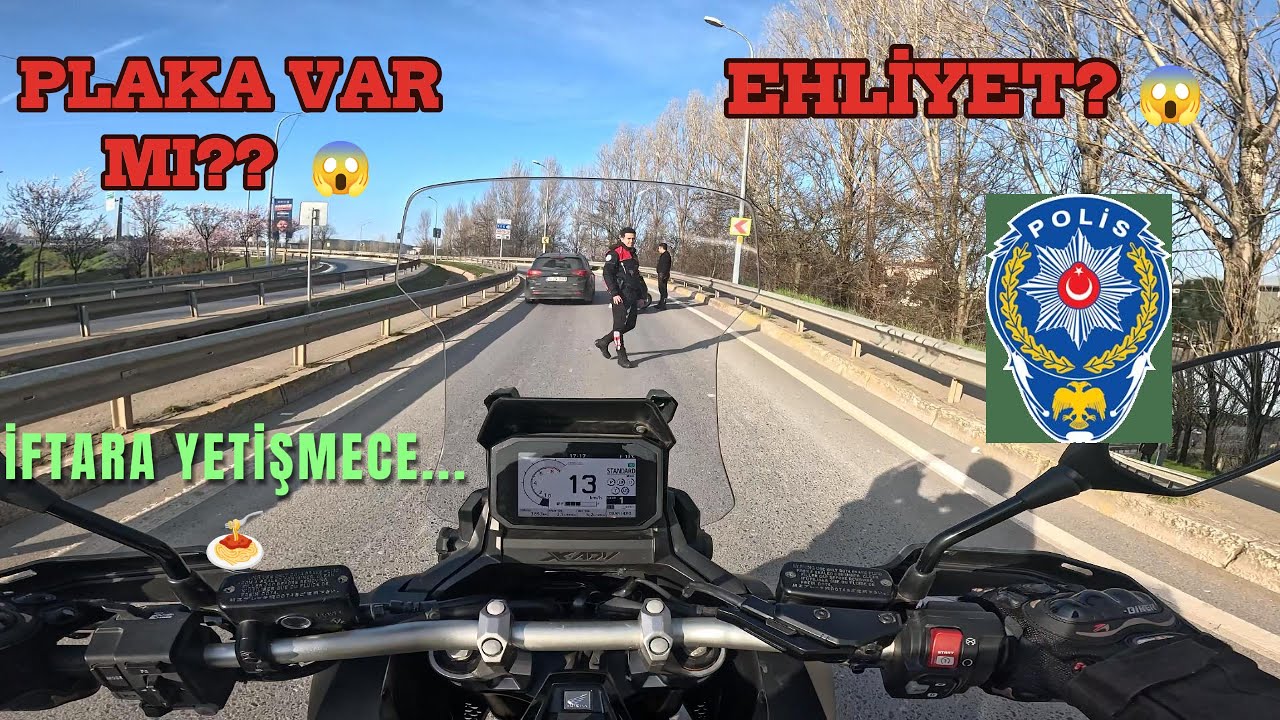 HONDA X-ADV 750 | POLİS ÇEVİRMESİNE GİRDİK | İFTARA YETİŞMEYE ÇALIŞMAK | İSTANBUL TRAFİK GÜNLÜĞÜ |
