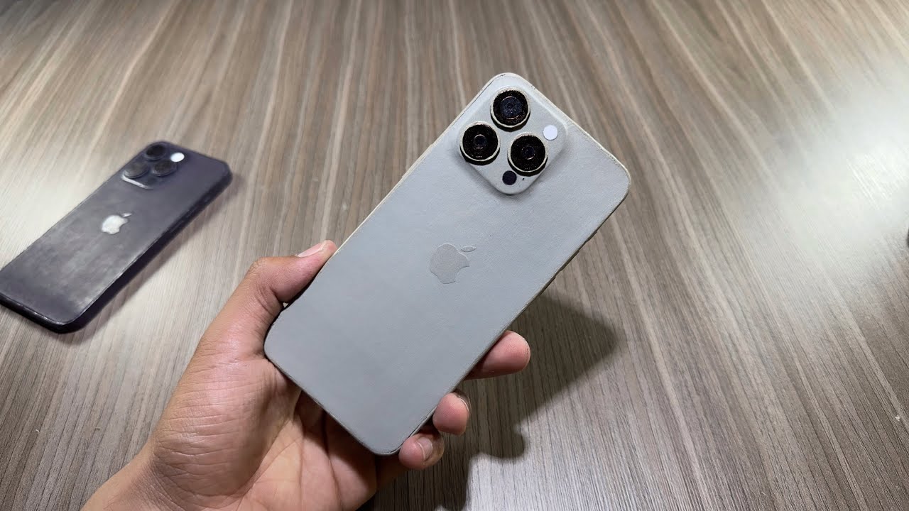 как сделать iphone 15 pro max из картона | Учебник - Натуральный титан