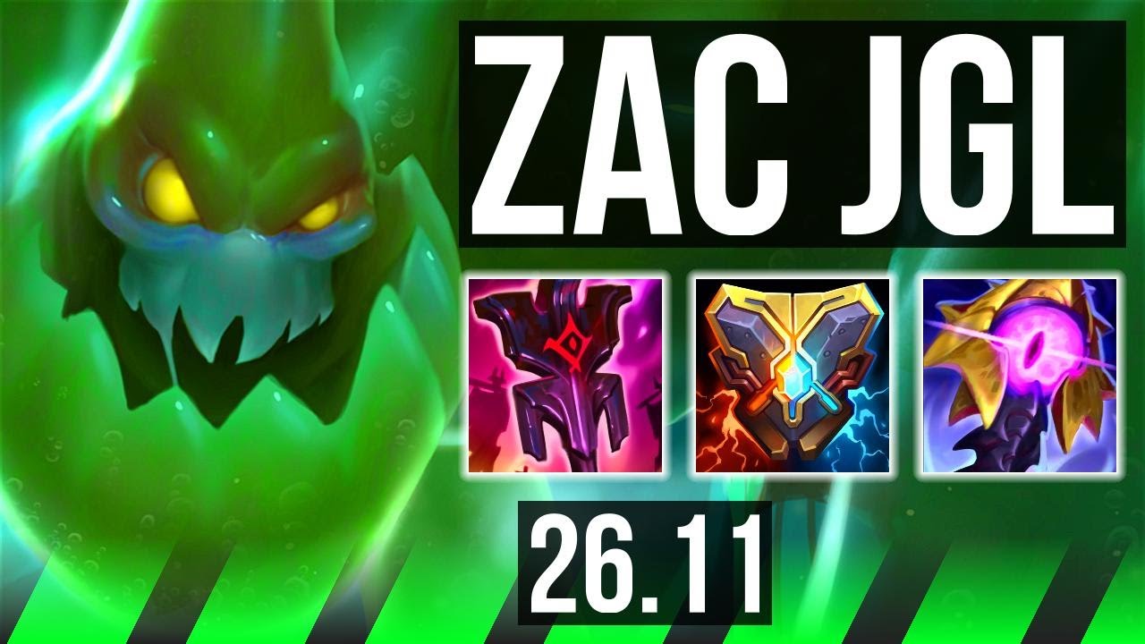 ZAC vs GRAVES (JGL) | Perfect KDA: 13/0/15 | EUW Master | 26.11