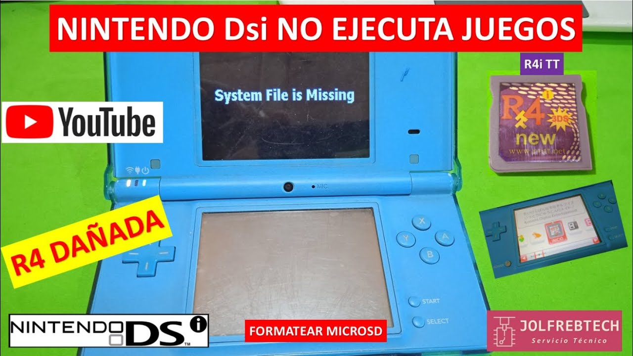 Nintendo DSi NO ejecuta Juegos Problema en R4