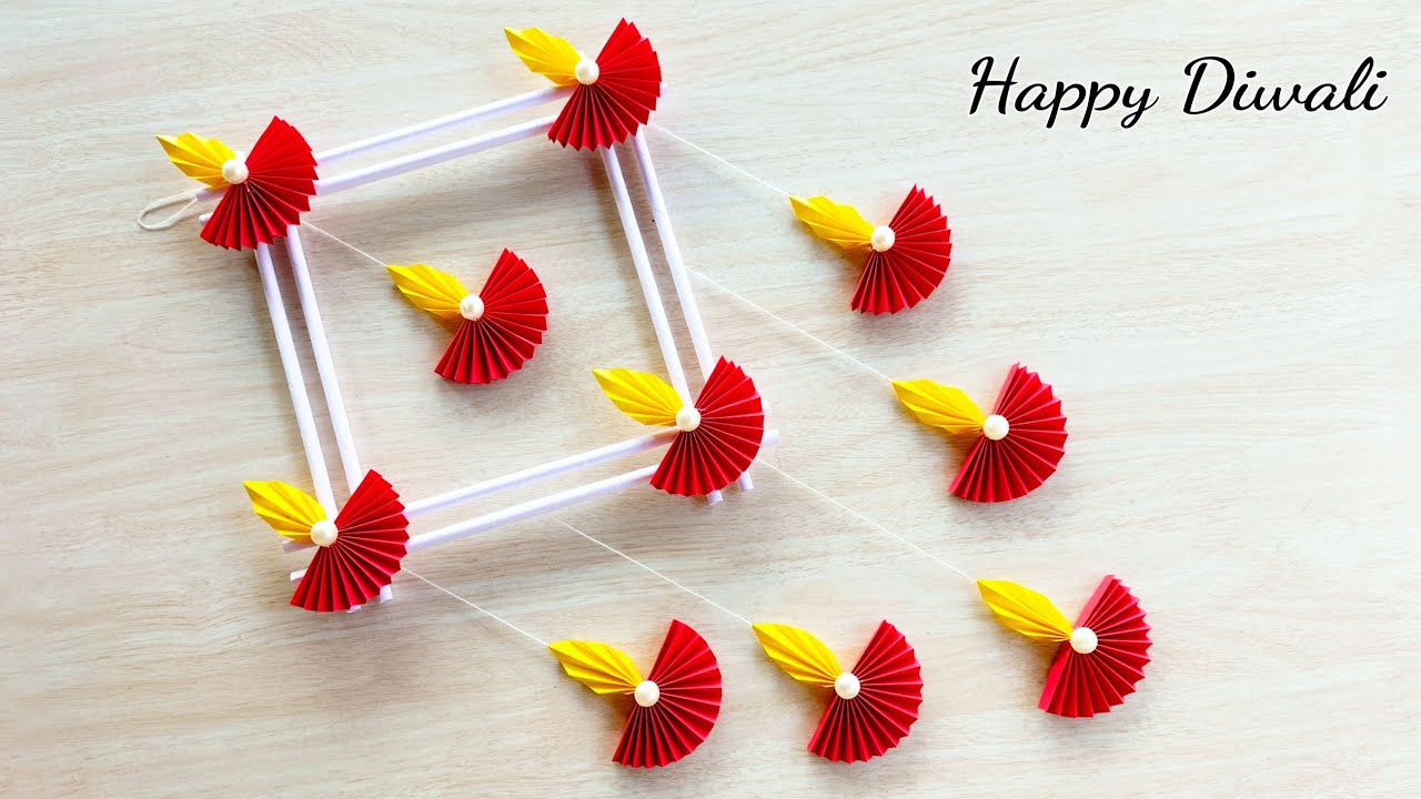 Beautiful Diwali Wall Hanging Craft || Diwali Decoration ideas || Paper Diya making