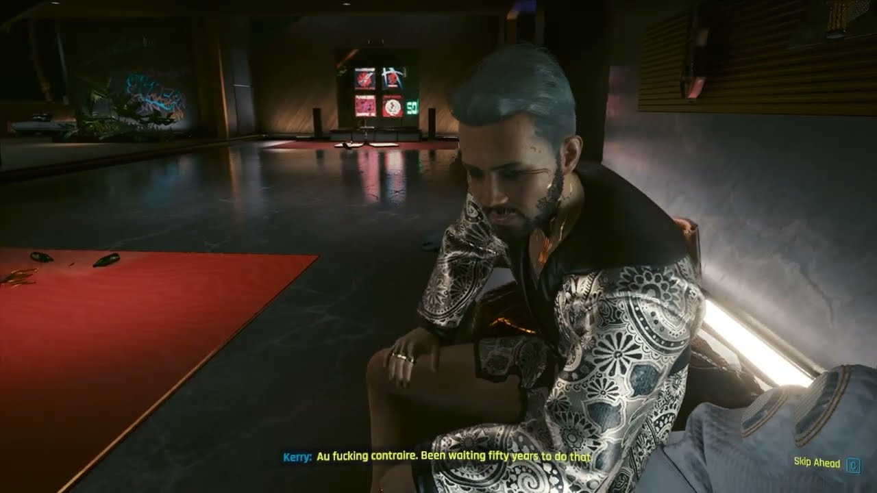 Cyberpunk 2077 – Johnny (in V’s Body) Reunites with Kerry After 50 Years  Emotional Scene
