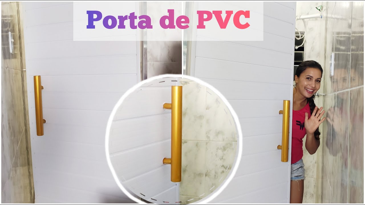 Porta e puxador de PVC. Fácil e barato. | Passo a passo.