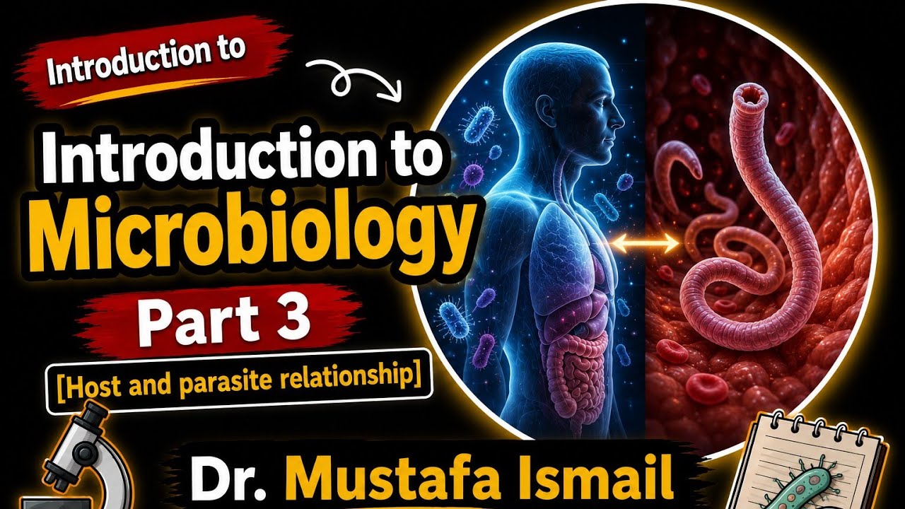 Introduction to Microbiology, Part 3, Dr. Mustafa Ismail   ([Host and parasite relationship])