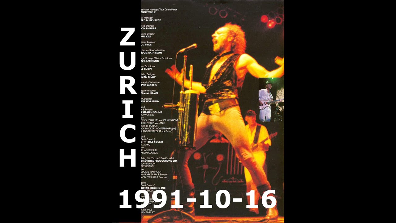 Jethro Tull live audio 1991-10-16 Zurich