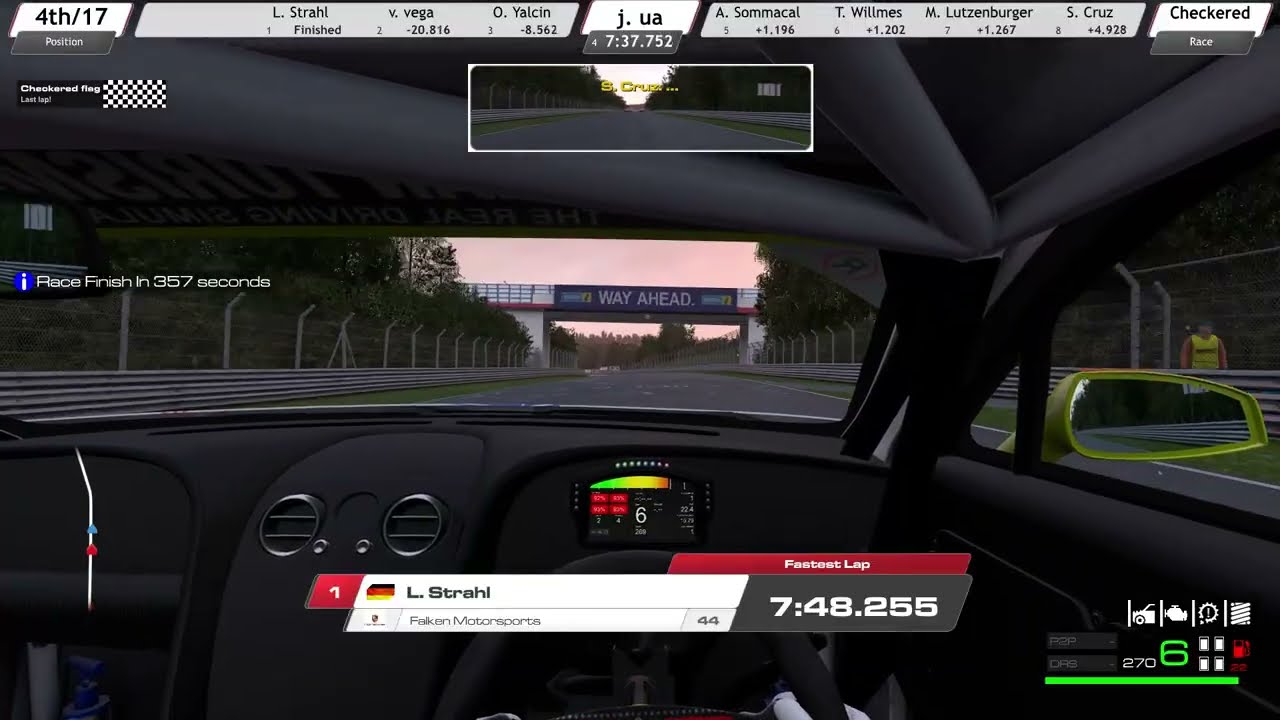 Old race record #37 RaceRoom Racing (Nordschleife) daily race BENTLEY CONTINENTAL GT3