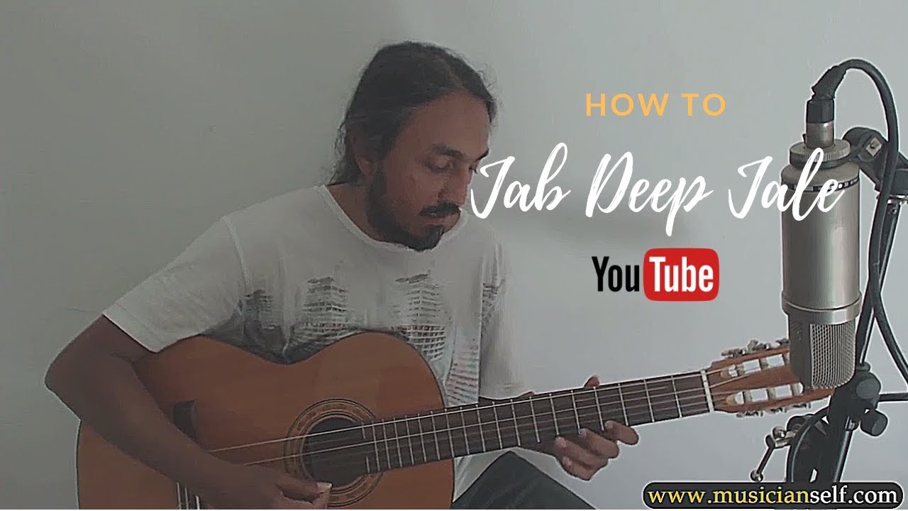 [raga guitar] How to jab deep jale (raga yaman) on Guitar | Detailed Notes and tabs
