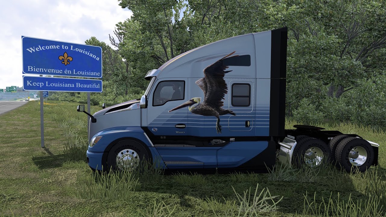 Welcome to Louisiana | American Truck Simulator | 6pm Central USA