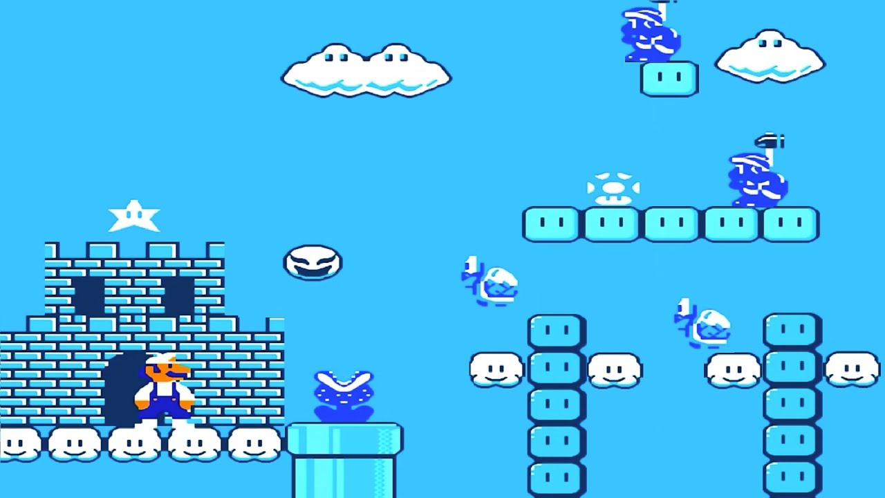 Super Mario Bros: NEW Frozen Mario Part 1