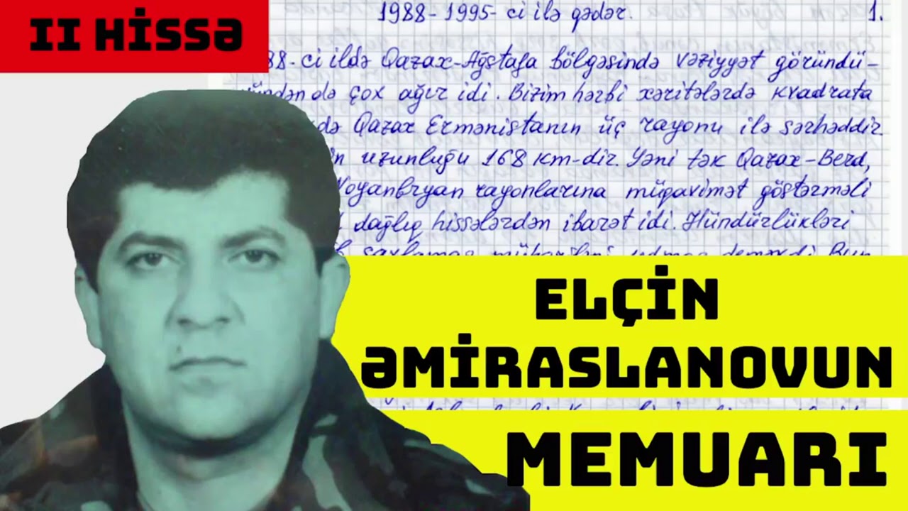 OMON-un  &ouml;m&uuml;rl&uuml;k azadlıqdan məhrum ediləm komandiri El&ccedil;in Əmiraslanovun t&uuml;rmədən yazdıqları (TAM)