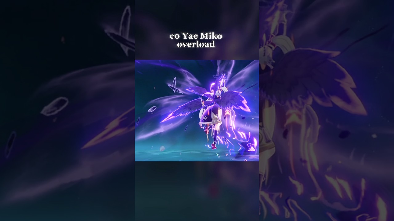 C0 yae miko overload #shorts #genshinimpact