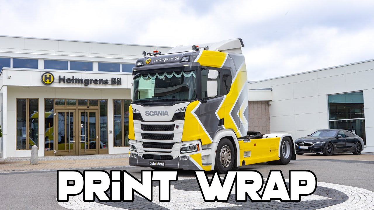 Printed wrap on a truck!