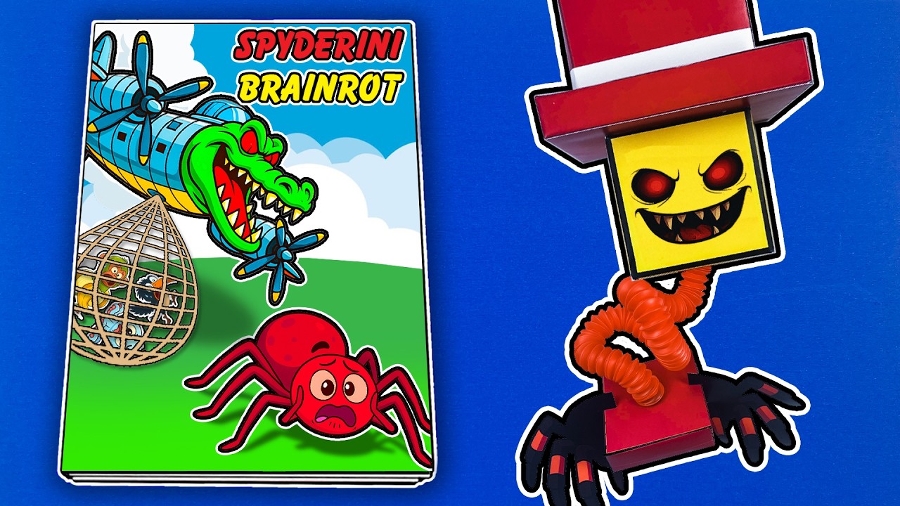 Создание книги-игры «ИТАЛЬЯНСКАЯ БРЕЙНРОТ» 📚 (➕ LOS SPYDERINI SAMMY Squishy Surgery) DIY 브레인로트 밈
