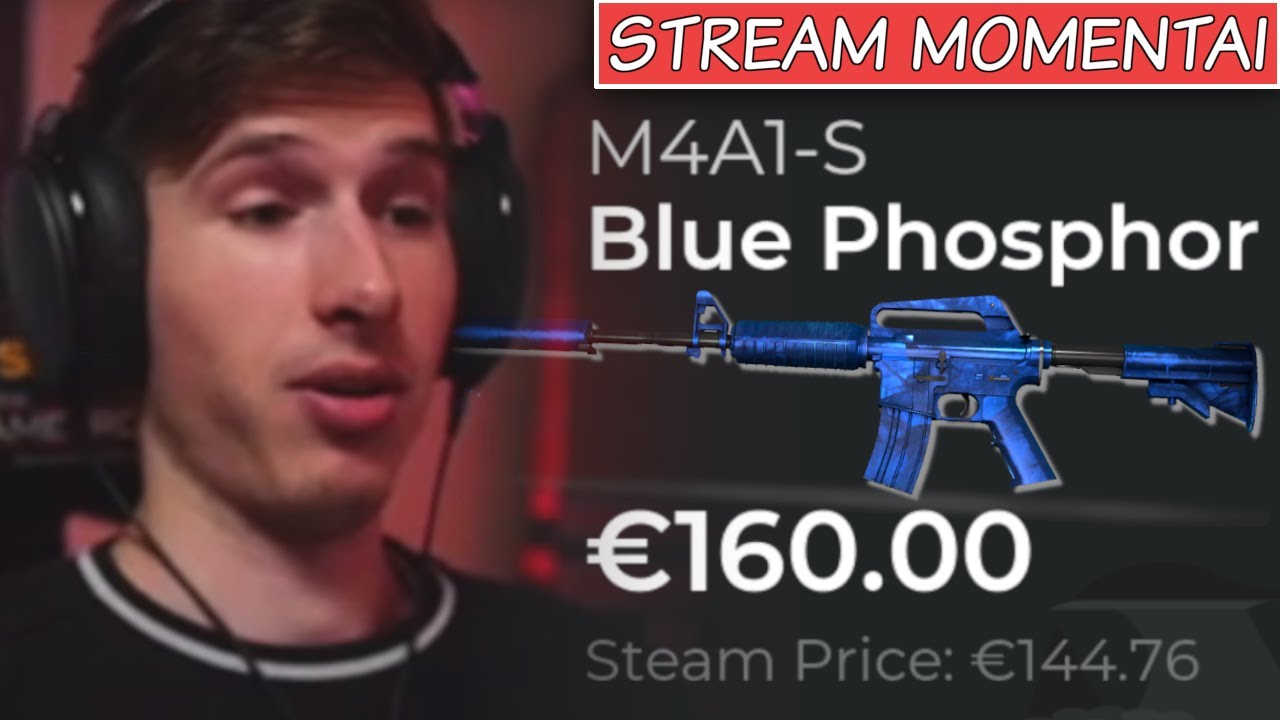 SPHEX IŠTRAUKĖ 200€ SKINĄ (CS:GO Broken Fang) [Stream Momentai]