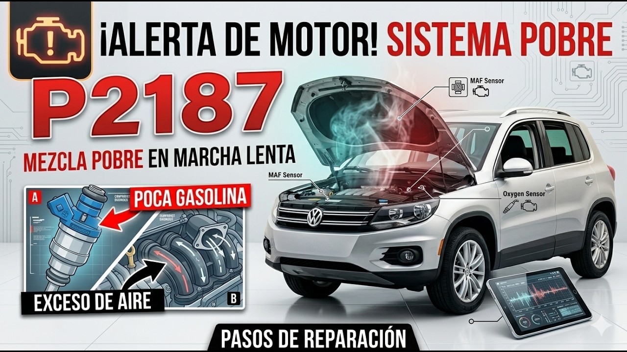 P2187 ~ Volkswagen Tiguan 2013 (2011-2015) - Causas y soluciones