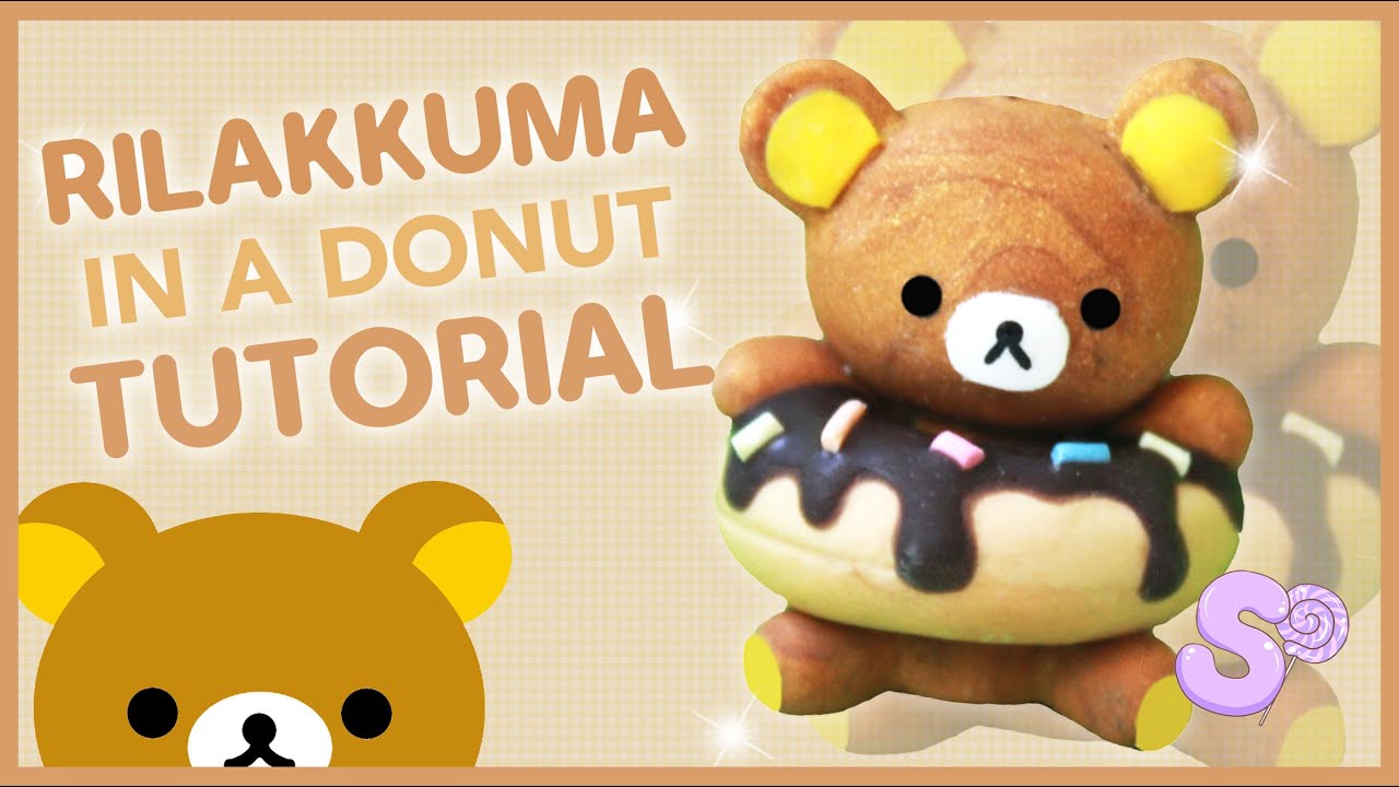 Rilakkuma in a Donut | Polymer Clay Tutorial