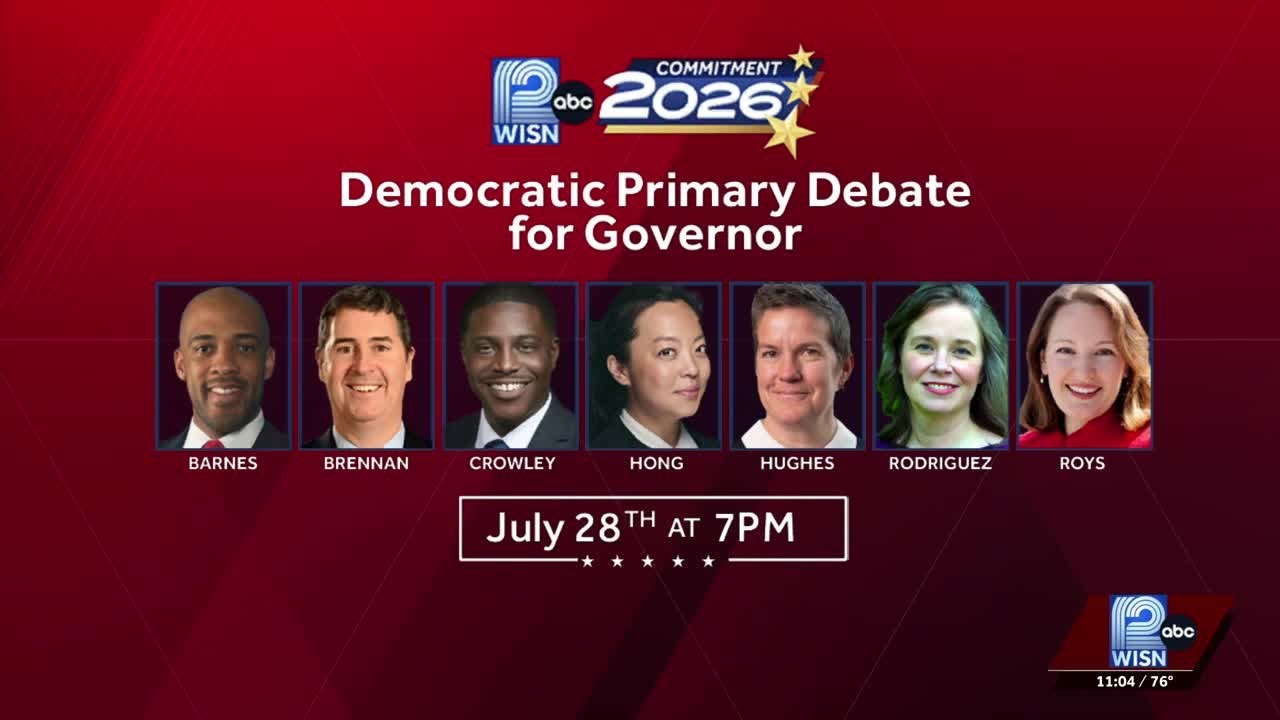 WISN 12 to host live Democratic Primary Debate for governor