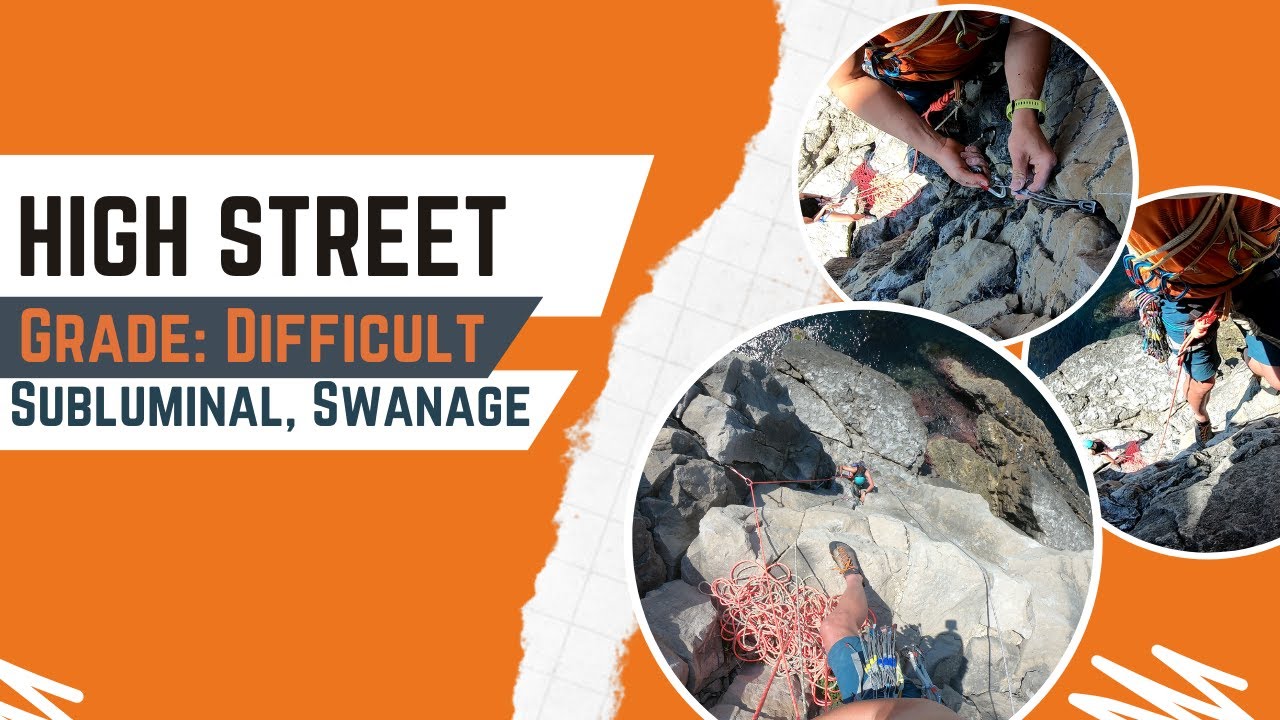 Swanage trad climbing - High Street  - Diff* - Subluminal